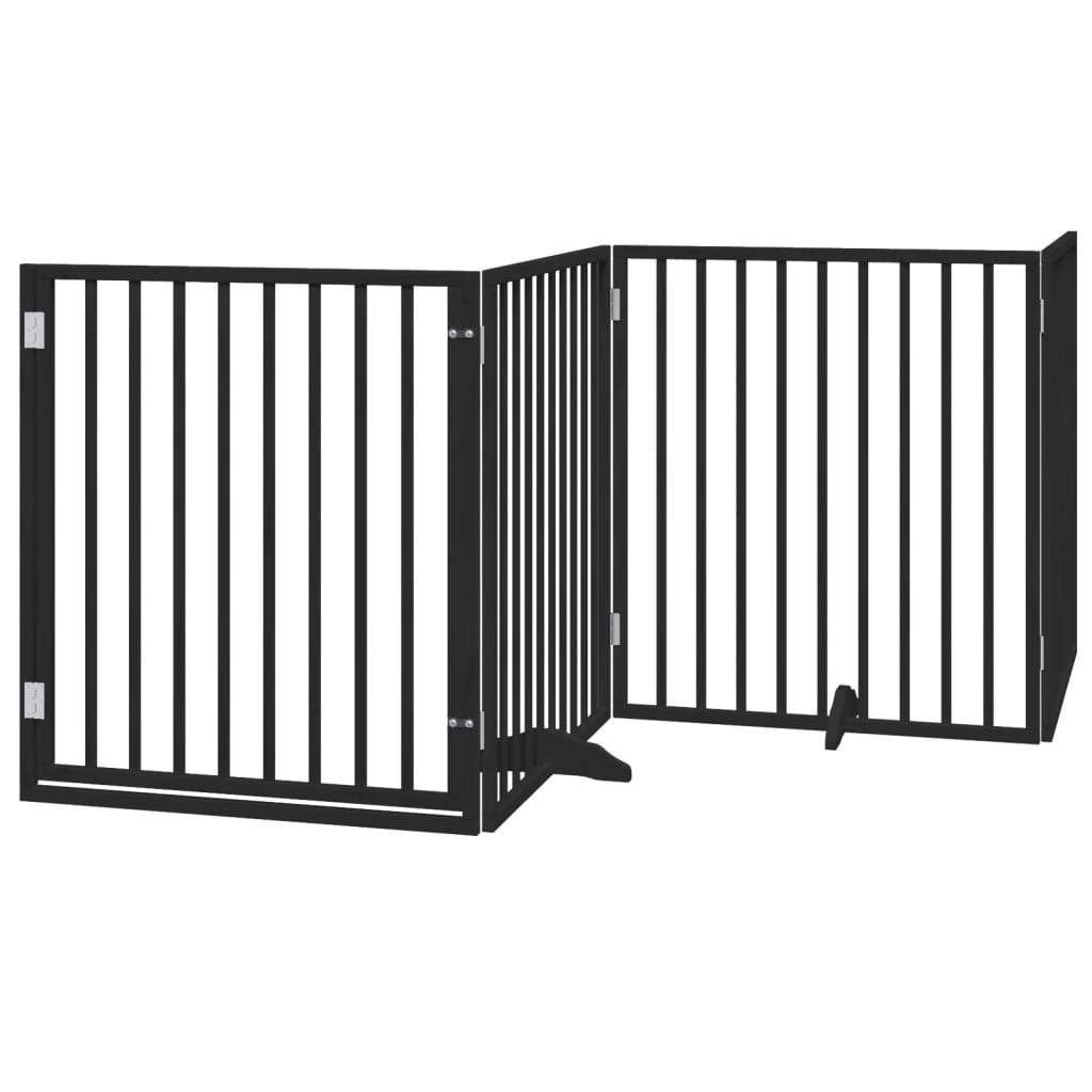 Hondenhek opvouwbaar zwart 4 panelen 320cm GRATIS VERZENDING, Overige typen, Overige merken, Verzenden, Nieuw