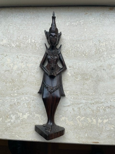 ebbenhouten godin beeldje, Ophalen of Verzenden