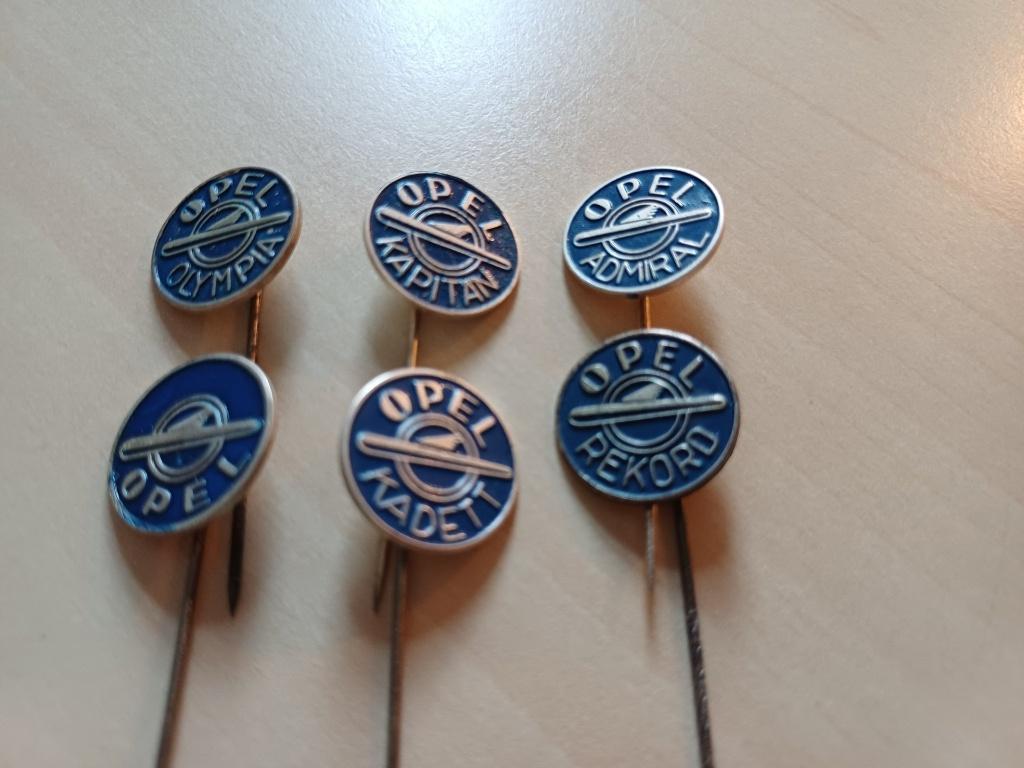 OPEL autospeld 6 stuks, Verzamelen, Speldjes, Pins en Buttons, Verzenden, Gebruikt, Merk, Speldje of Pin