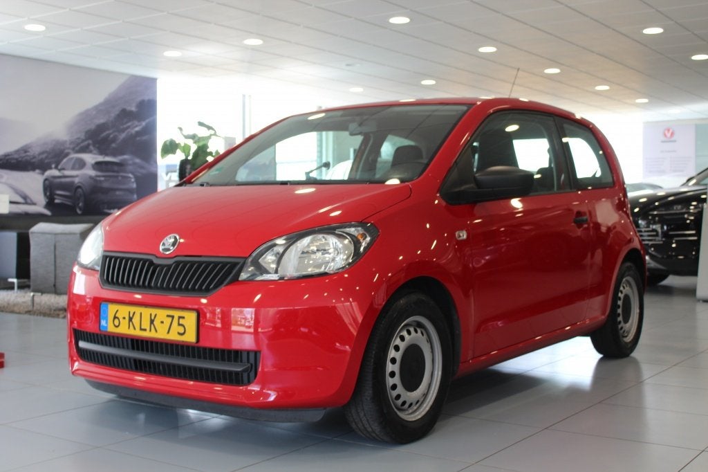 Skoda Citigo 1.0 Grt. Arctic/AIRCO/STUURBEKRACHTIGING/AUX, Auto's, Keurmerk '100% Onderhouden', Euro 5, Stof, 840 kg