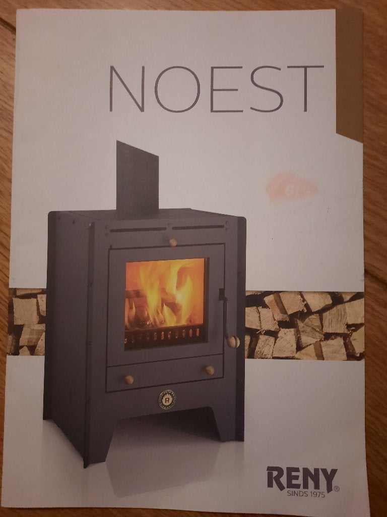 Houtkachel Reny Noest incl. rookkanaal, Ophalen, Houtkachel, Zo goed als nieuw, Vrijstaand