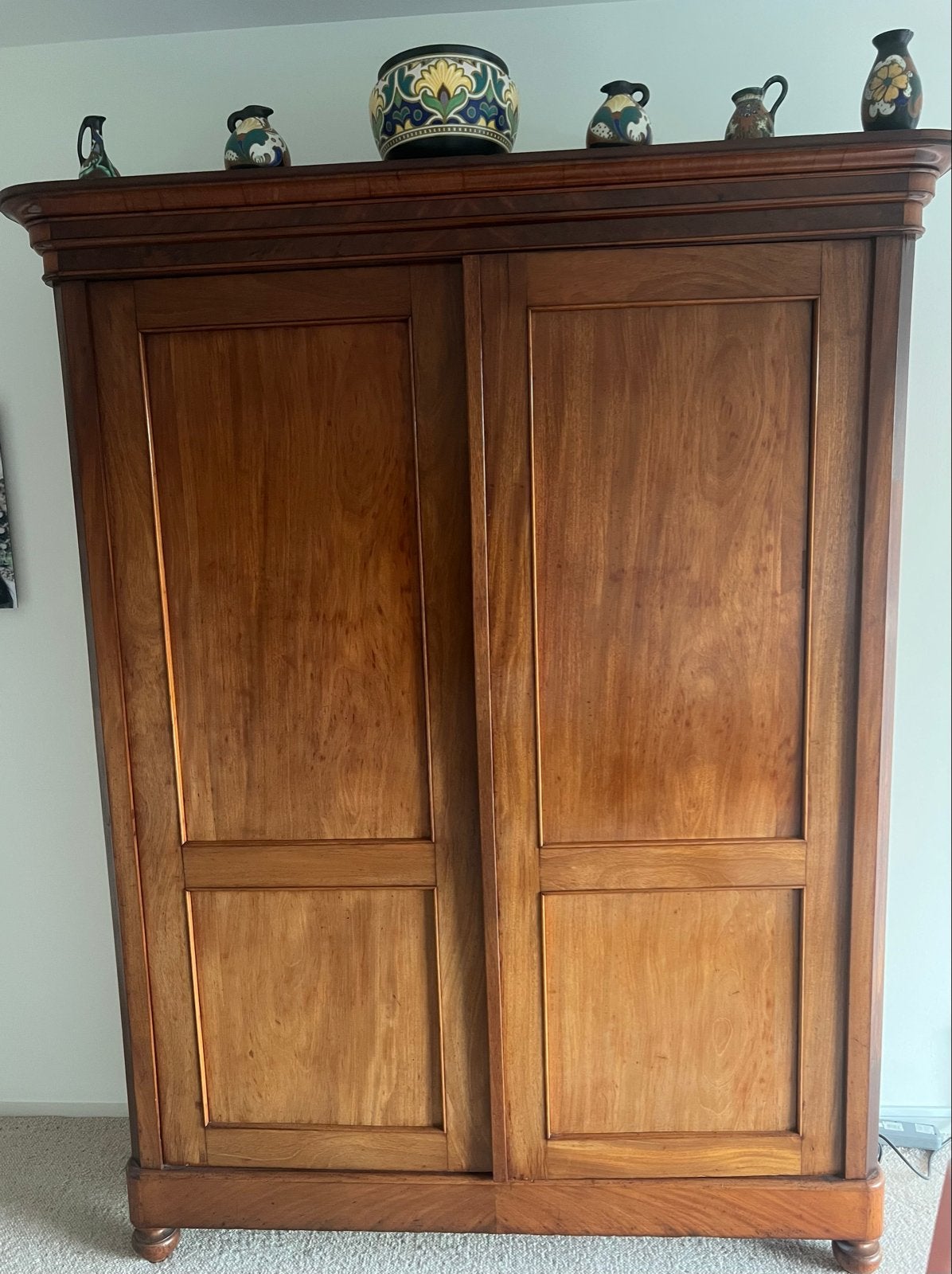 Antieke massief houten kast, Ophalen