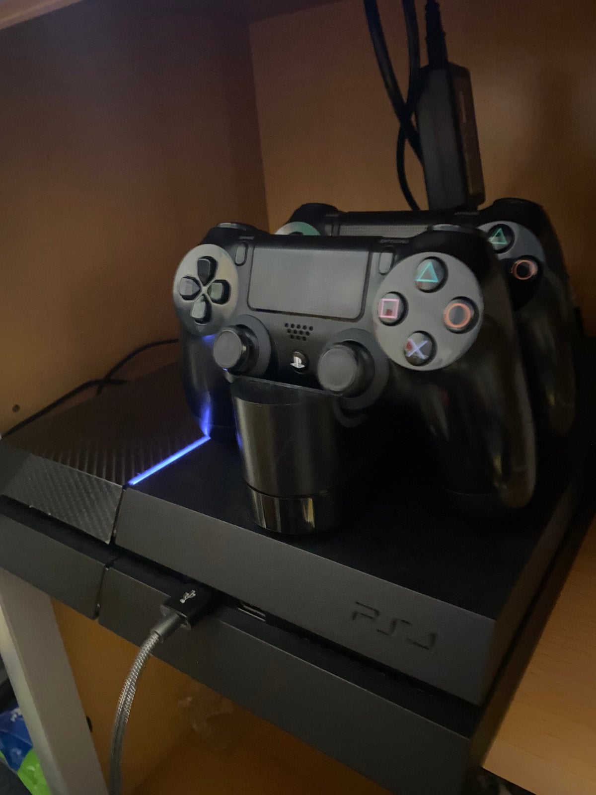 Playstation 4 met alles mooi prijsje, Ophalen, Gebruikt, Met 2 controllers, Original