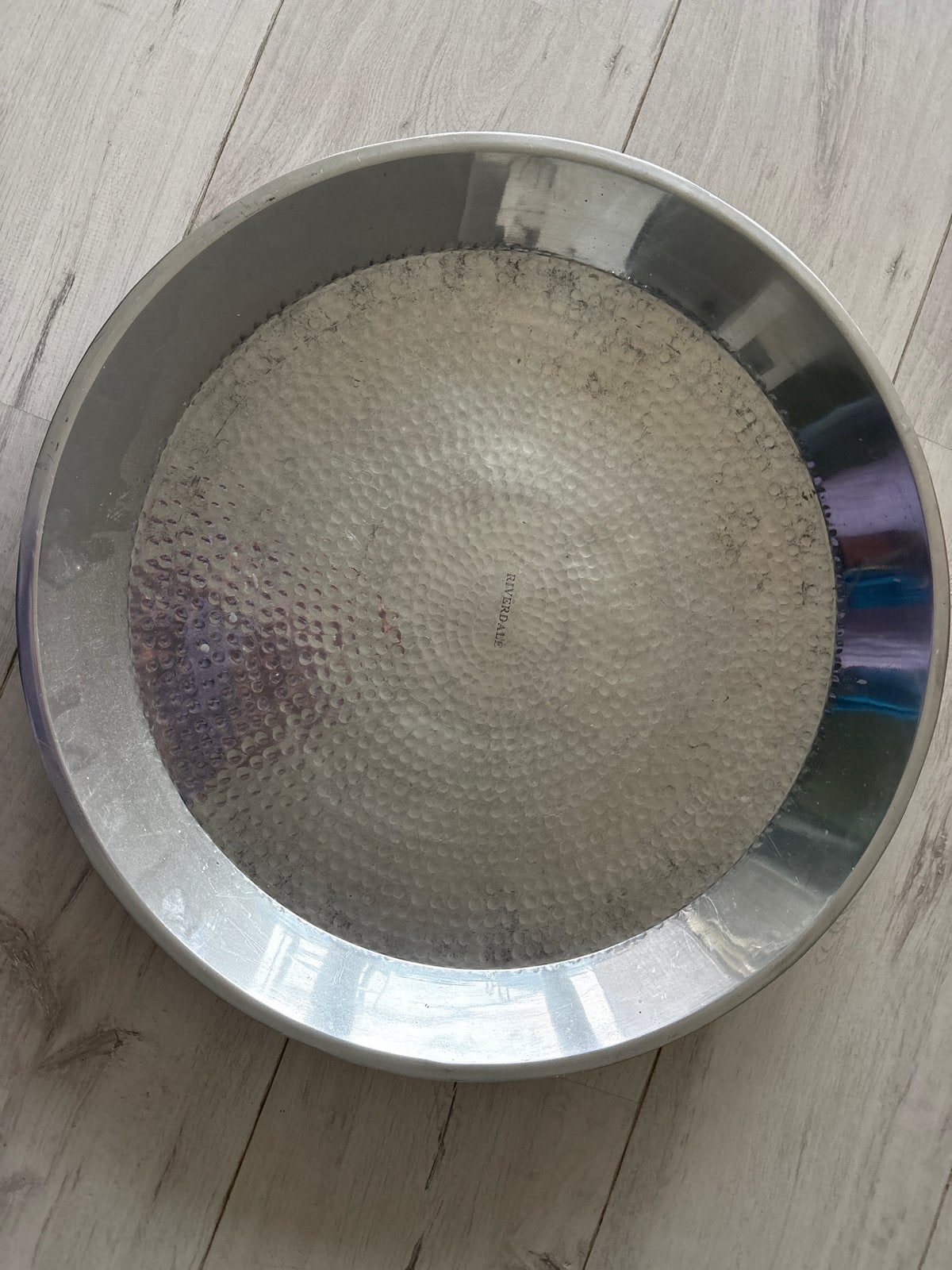 Riverdale Dienblad Rond Metaal -  60cm, Gebruikt, Rond, Ophalen of Verzenden, Metaal