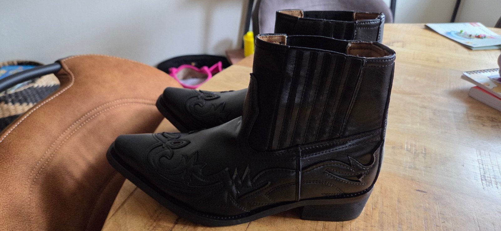 cowboy laarzen maat 44 valt als maat 43, Kleding | Heren, Schoenen, Zwart, Boots, Nieuw, Ophalen of Verzenden