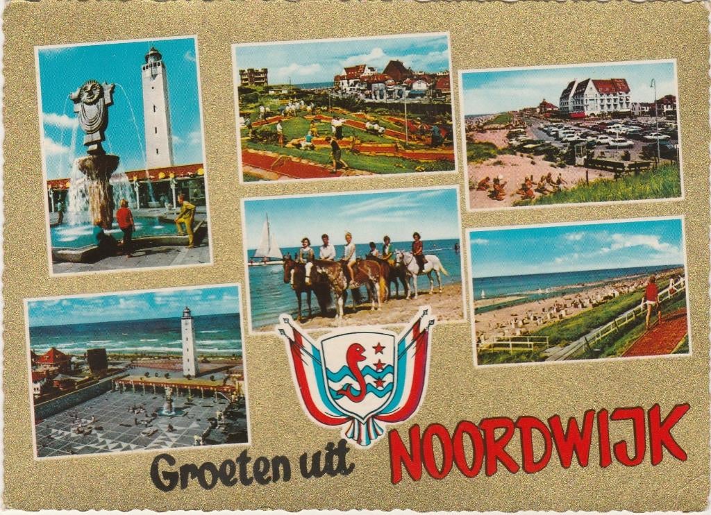 NOORDWIJK Vuurtorenplein Midget Golf Boulevard Groeten, Verzenden, 1960 tot 1980, Gelopen, Zuid-Holland