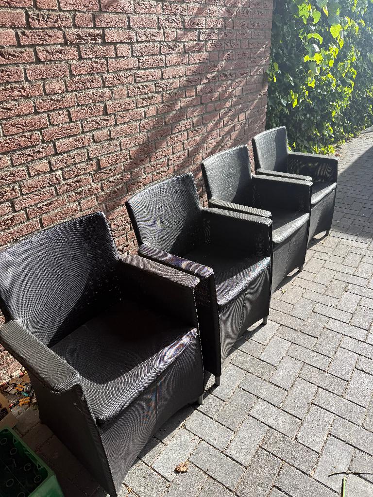 tuinstoelen, Tuin en Terras, Ophalen, Gebruikt, Kunststof