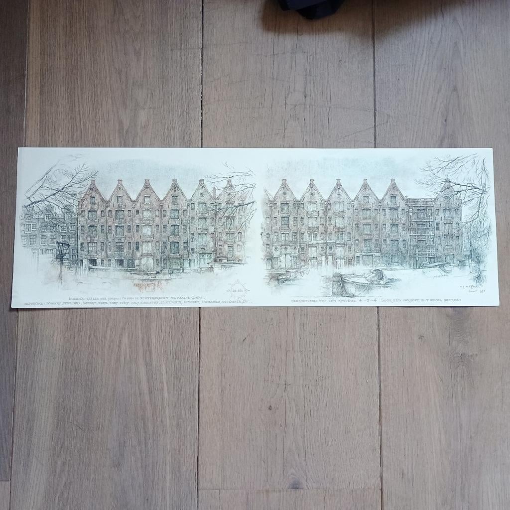grachtenhuizen Amsterdam - Willem G. Hofker., Ophalen of Verzenden