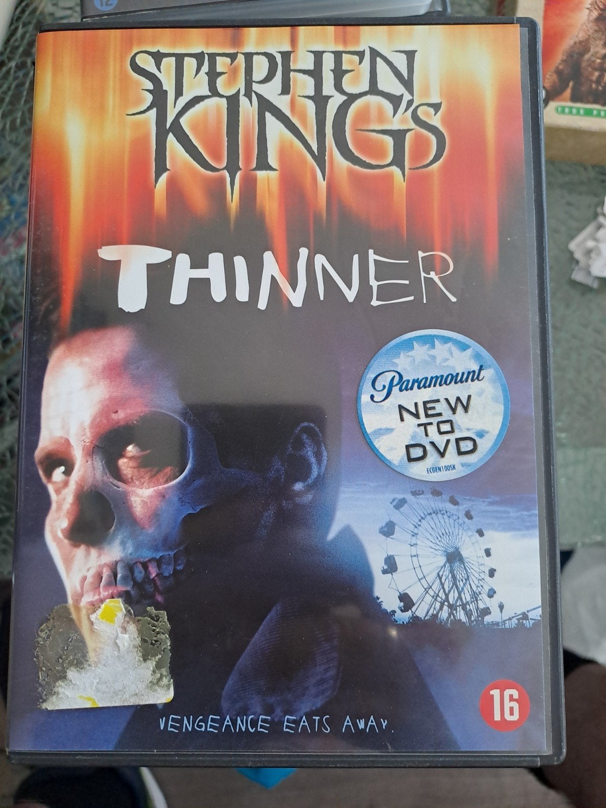Thinner (dvd), Alle leeftijden, Ophalen of Verzenden, Zo goed als nieuw, Overige genres
