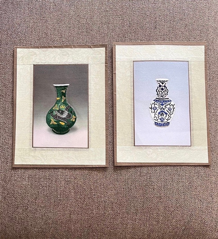 Chinese borduurwerken, Antiek en Kunst, Ophalen of Verzenden
