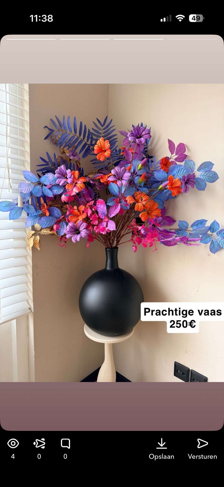 Vaas en Muur decoratie bij NOENOES, Ophalen of Verzenden, Zo goed als nieuw, Buiten