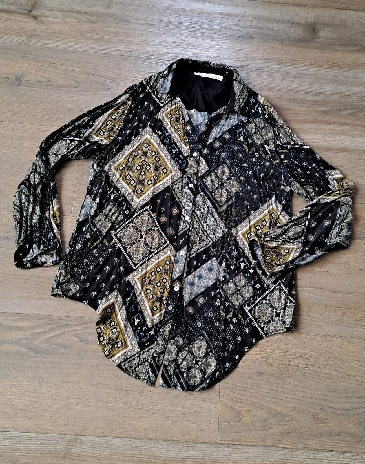 Aaiko Dames Blouse Maat L met Uniek Patroon, Aaiko, Blauw, Maat 42/44 (L), Ophalen of Verzenden