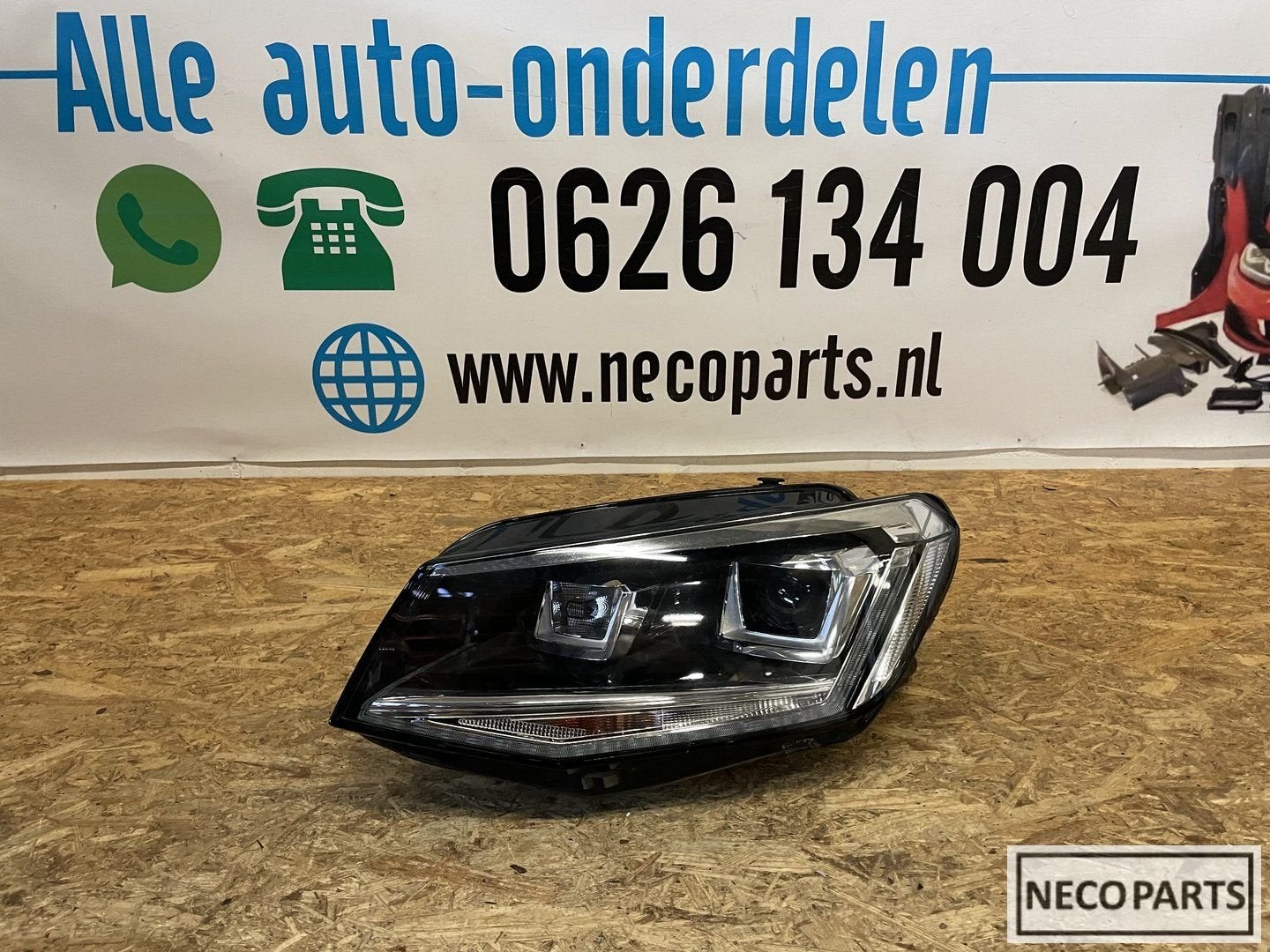 VW CADDY 2K1 XENON LED KOPLAMP LINKS ORIGINEEL 2K1941031A, Gebruikt, -, Volkswagen, -
