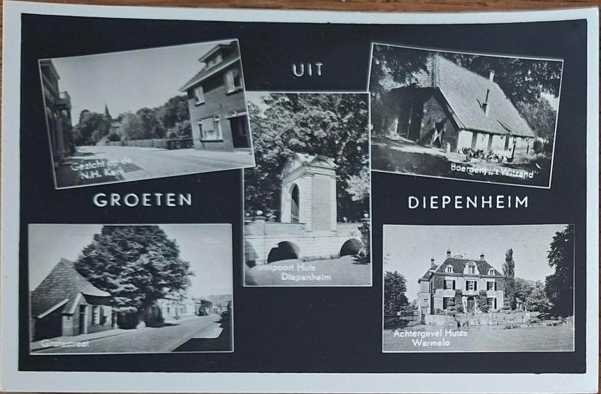 Diepenheim-, Verzenden, 1940 tot 1960, Ongelopen, Overijssel