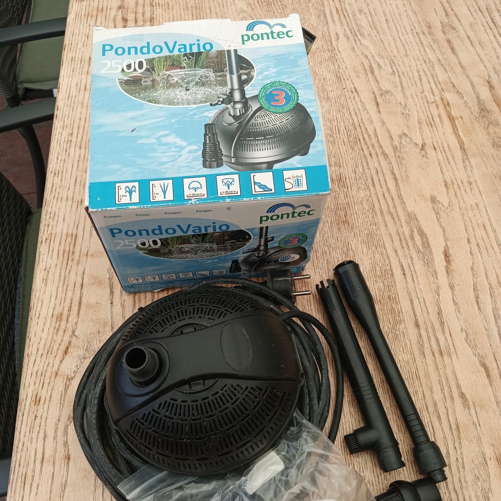 Pontec PondoVario 2500 Vijverpomp - Zo goed als nieuw, Ophalen, Zo goed als nieuw