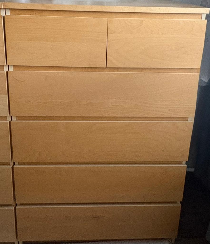 Ladekast 6 lades Ikea, Huis en Inrichting, Kasten | Ladekasten, Ophalen, Gebruikt, 5 laden of meer, 100 tot 150 cm