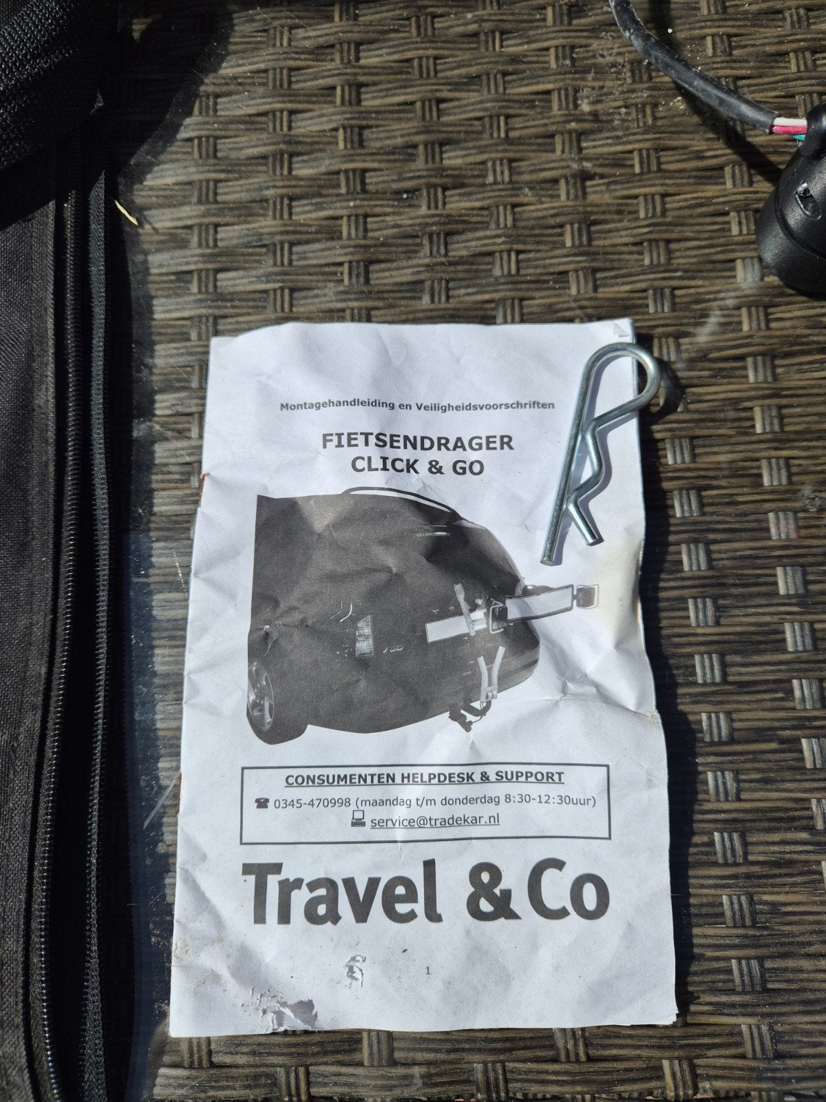 Travel & Go Click&Go Fietsendrager voor 2 fietsen, Ophalen, 2 fietsen, Zo goed als nieuw, Trekhaakdrager