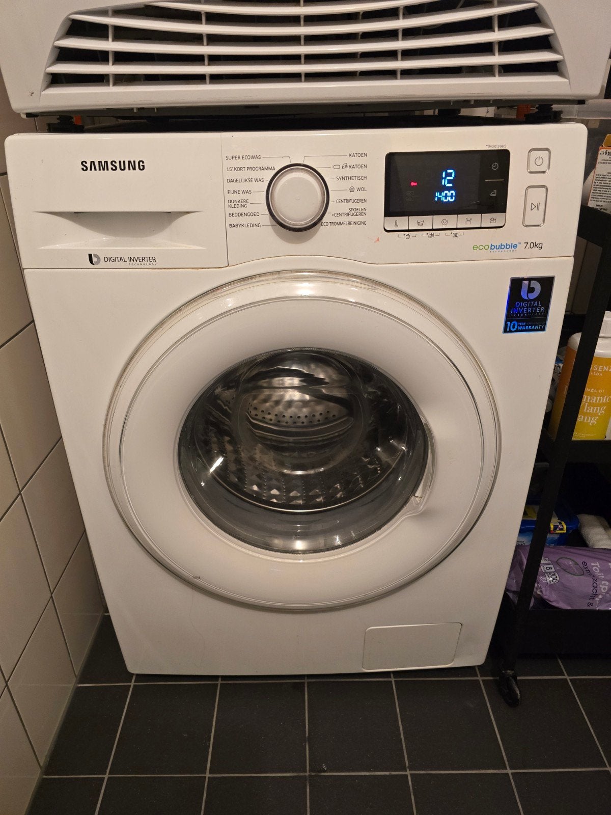 Goed werkende Samsung wasmachine - gaat weg wegens combi, Witgoed en Apparatuur, Gebruikt, Ophalen of Verzenden, 85 tot 90 cm