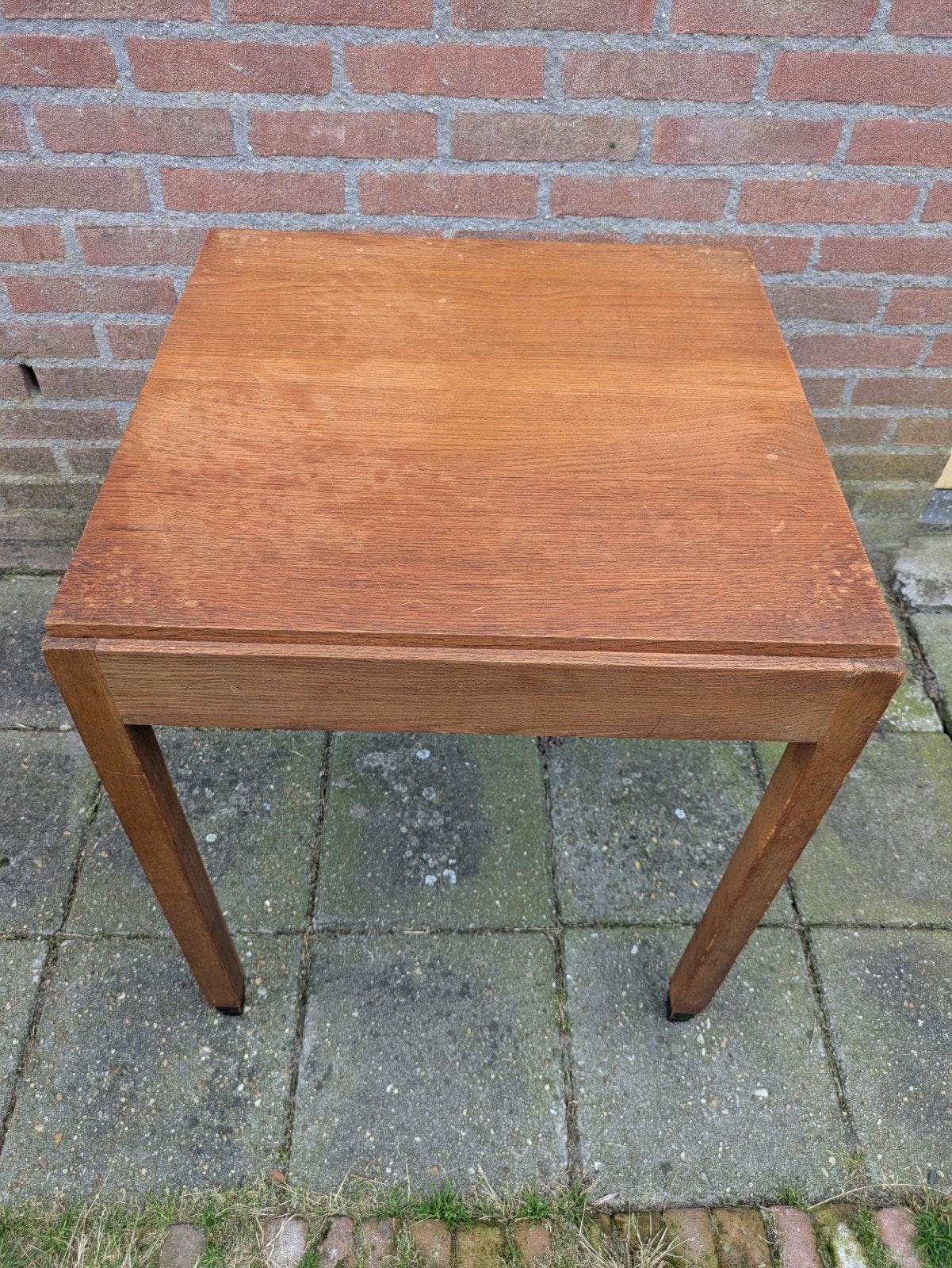 Art Deco Amsterdamse School tafel eikenhout antiek, Ophalen