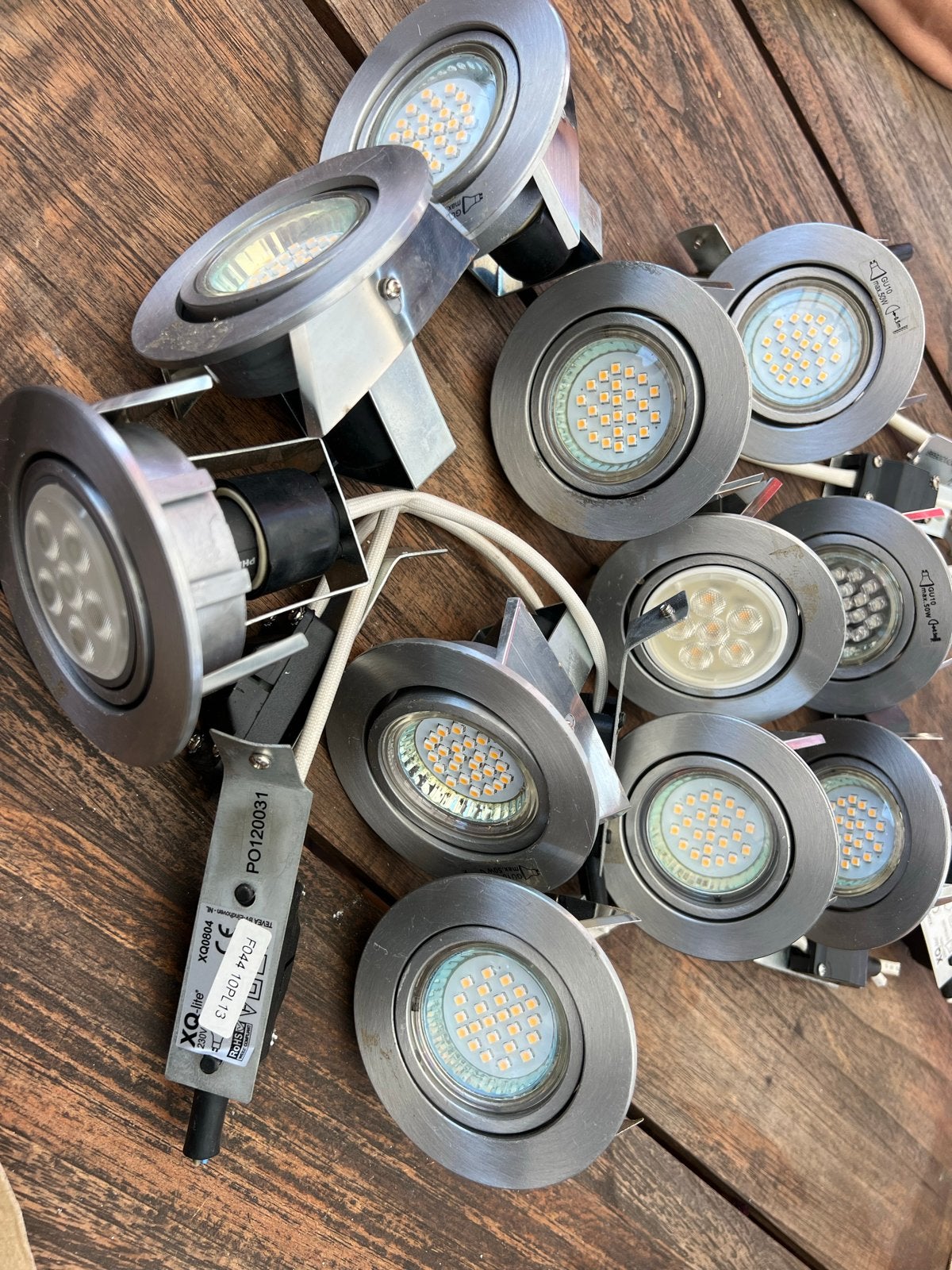 XQ-lite Inbouwspots GU10 Max. 50W - Set van 10, Ophalen, Gebruikt, GU10, Overige merken