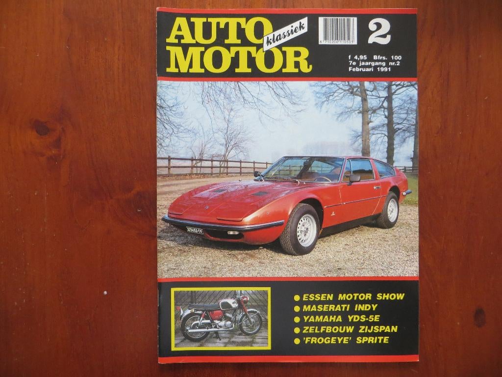 Auto Motor Klassiek 2 1991 Maserati Indy, Yamaha YDS-5E, Ophalen of Verzenden, Nieuw, Mercedes