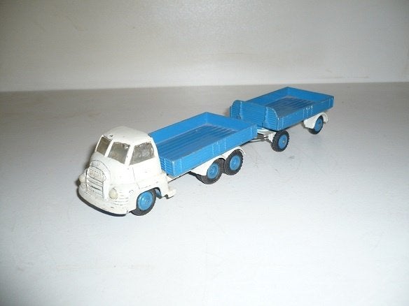 Tekno / Vilmer Denmark Bedford Truck met aanhanger, Hobby en Vrije tijd, Ophalen of Verzenden, Gebruikt, Bus of Vrachtwagen, Tekno