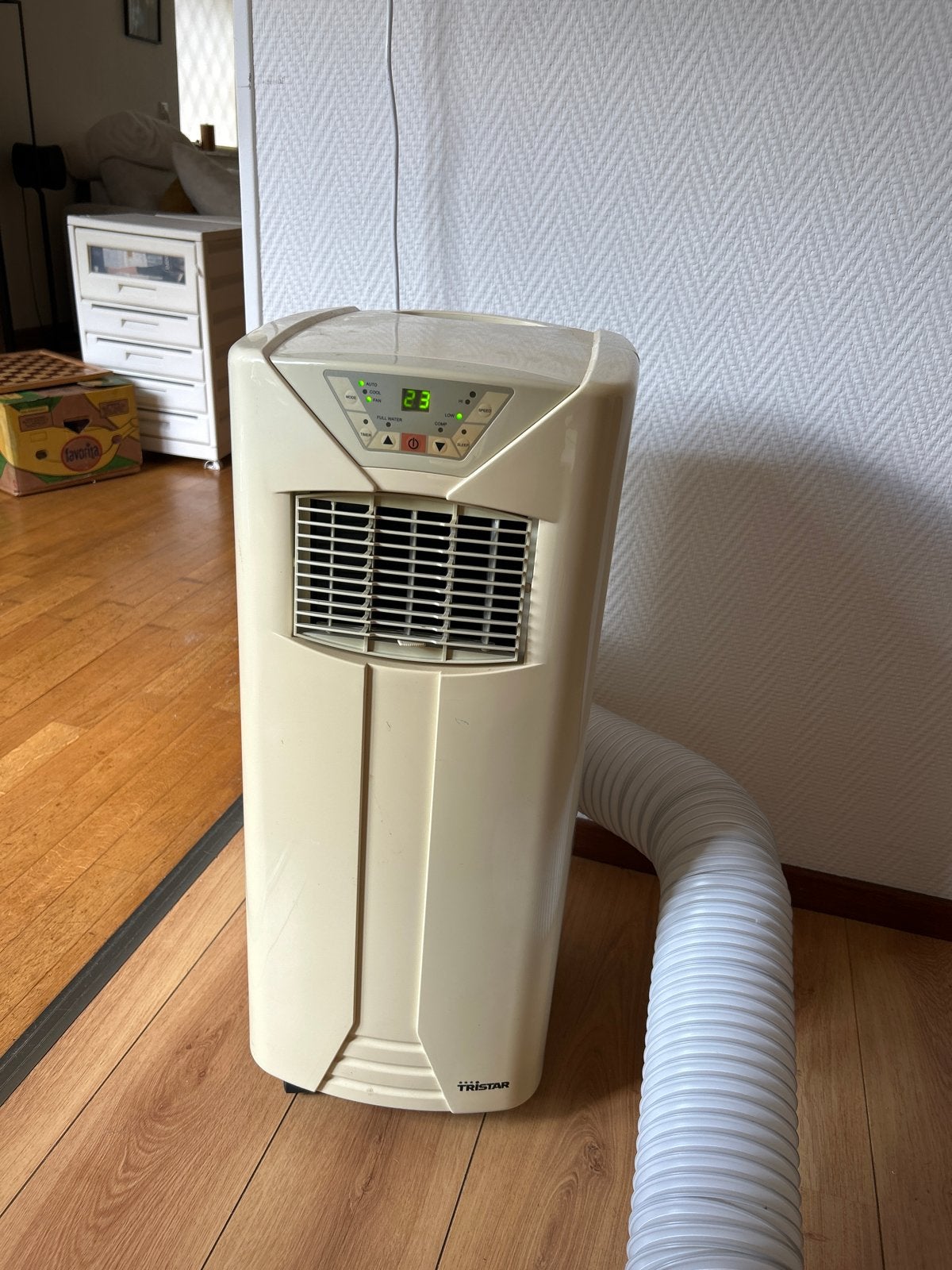 Tristar Mobiele Airco - Koelen en Ontvochtigen, Witgoed en Apparatuur, Gebruikt, Minder dan 60 m³, 2 snelheden, Ophalen of Verzenden
