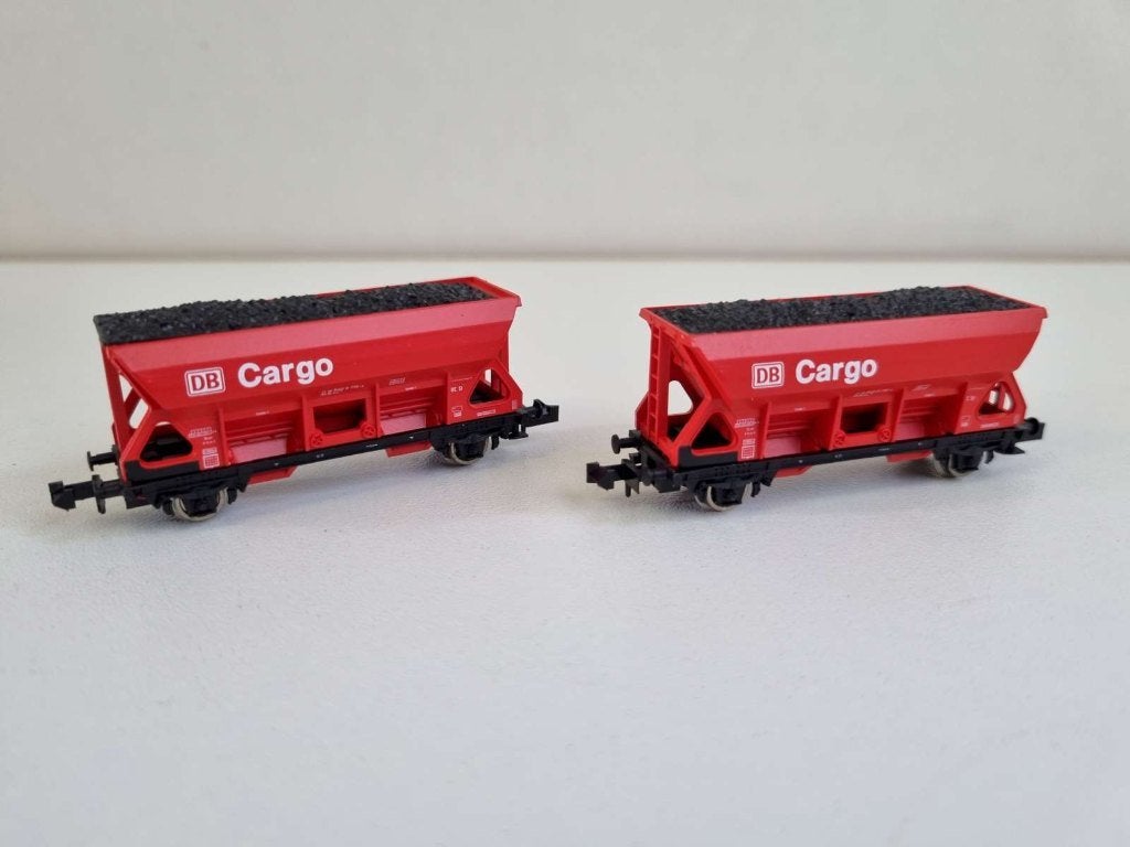 Roco 25338 - Zelflossers met kolenlading van de DB, Gelijkstroom, Wagon, Ophalen of Verzenden, Zo goed als nieuw