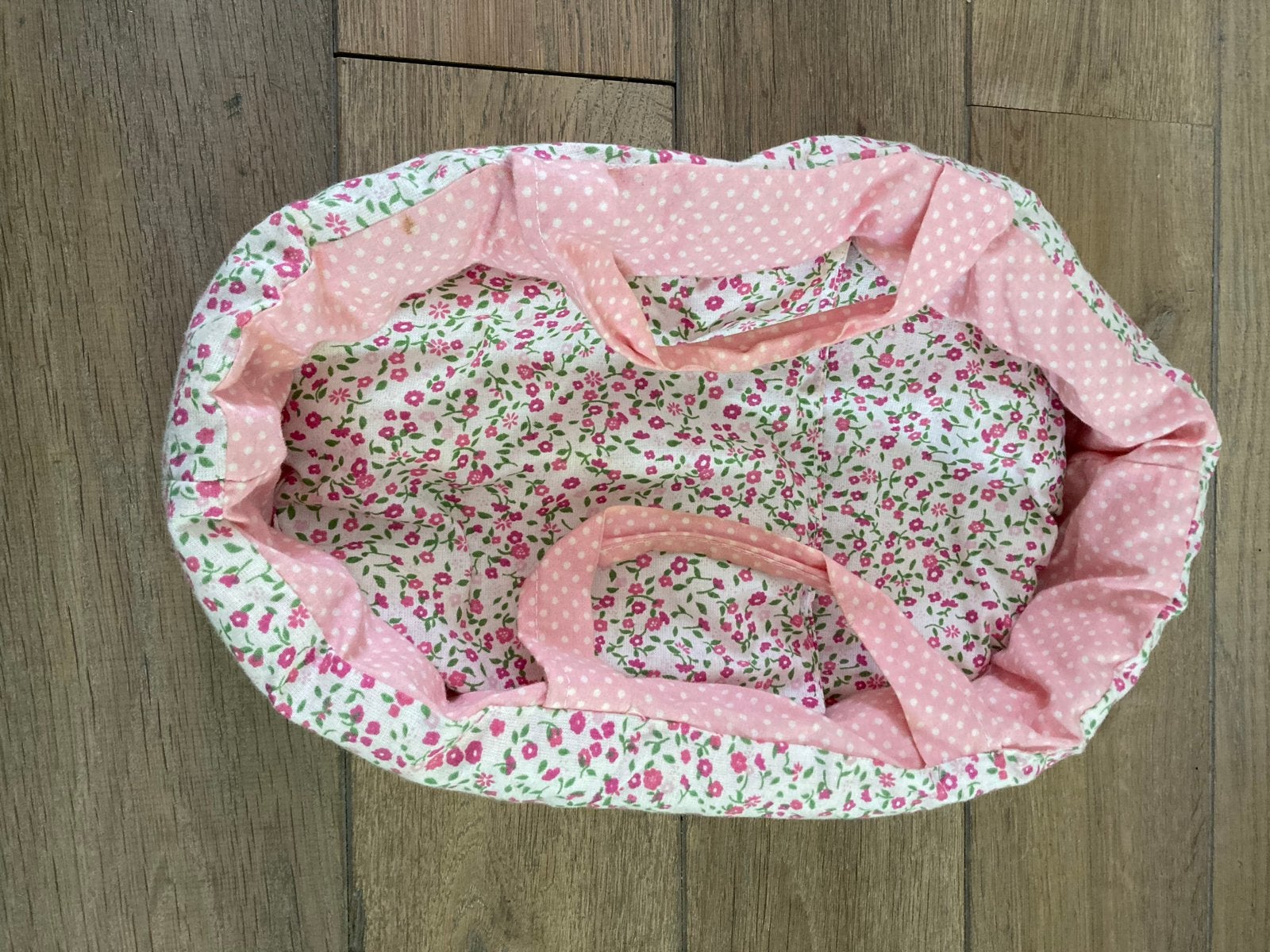 Draagwiegje van stof voor babypop - bloemenprint, Ophalen, Gebruikt, Overige typen