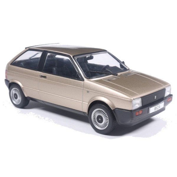 Seat Ibiza I 1984 Beige Modelauto 1/24 Whitebox, Overige merken, Whitebox, Auto, Nieuw