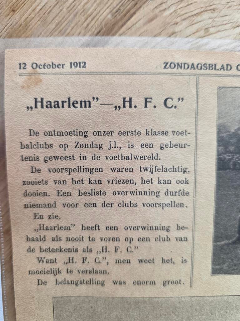 HFC Haarlem plaatjes  rond 1912, Ophalen of Verzenden, Voor 1920, Obligatie of Lening