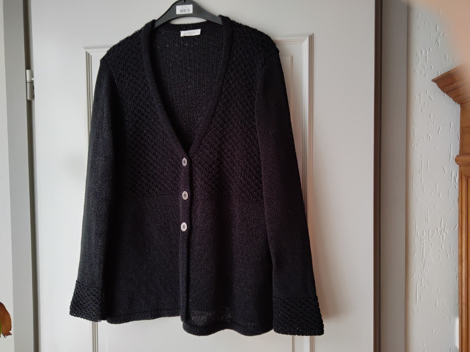 Bonita Zwart Gebreid Vest Maat XL, Zwart, Maat 46/48 (XL) of groter, Bonita, Ophalen of Verzenden