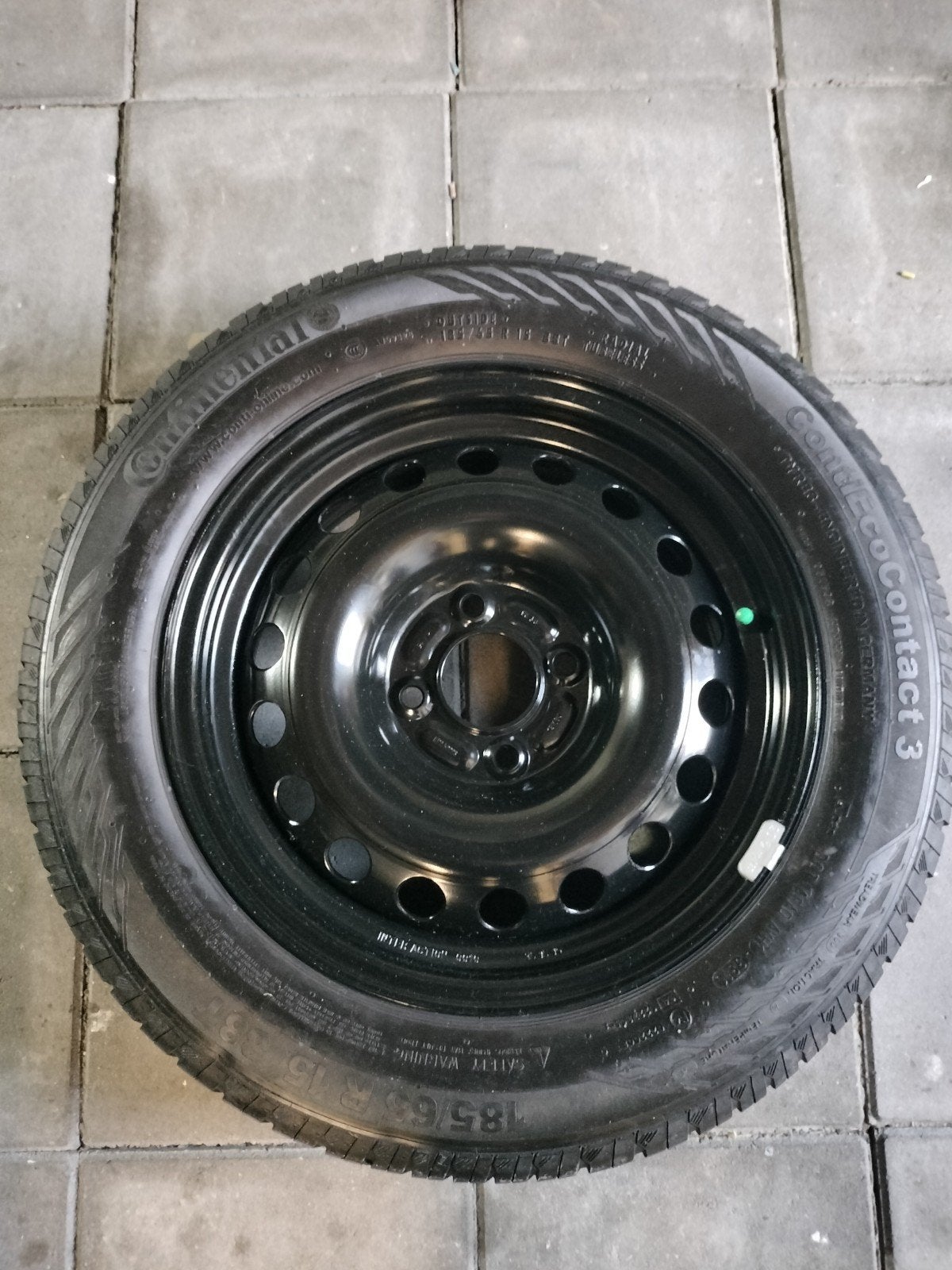 Continental ContiEcoContact 3 reservewiel met krikset, Auto-onderdelen, Ophalen, Gebruikt, 15 inch, Banden en Velgen