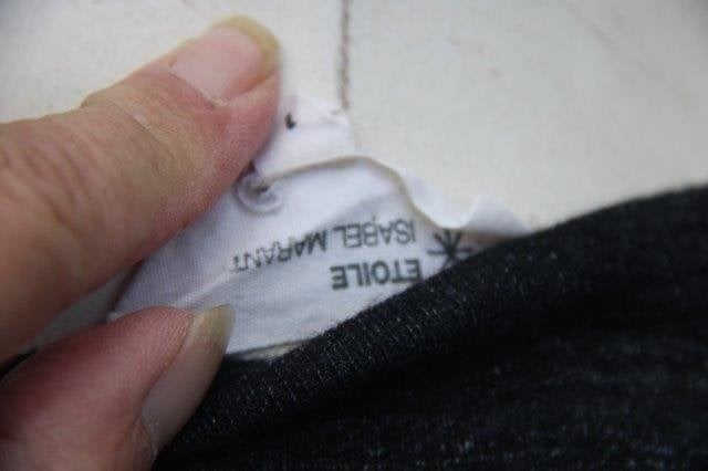 Tuniek grijs/ zwart Isabel Marant mt 1(S) Vaste prijs AANBIE, Isabel Marant, Zwart, Ophalen of Verzenden, Zo goed als nieuw