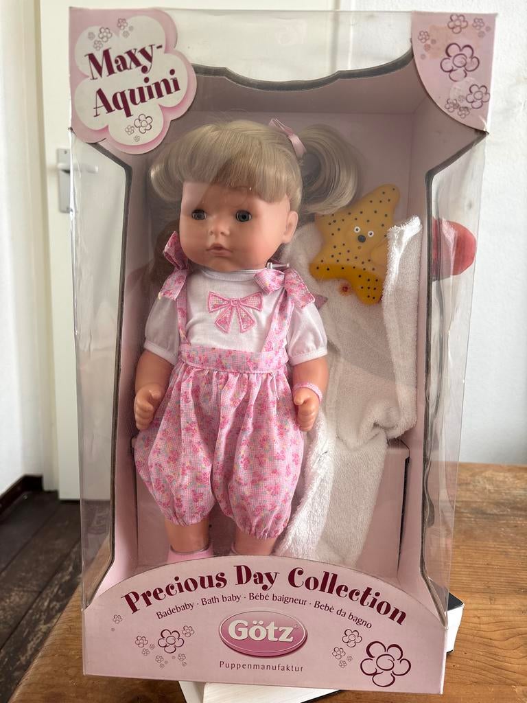 Maxy-Aquini Götz babypop in doos, Ophalen, Nieuw, Babypop