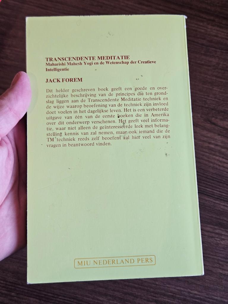 Jack Forem Transcendente Meditatie Maharishi Mahesh Yogi, Boeken, Gelezen, Jack Forem, Ophalen of Verzenden, Meditatie of Yoga
