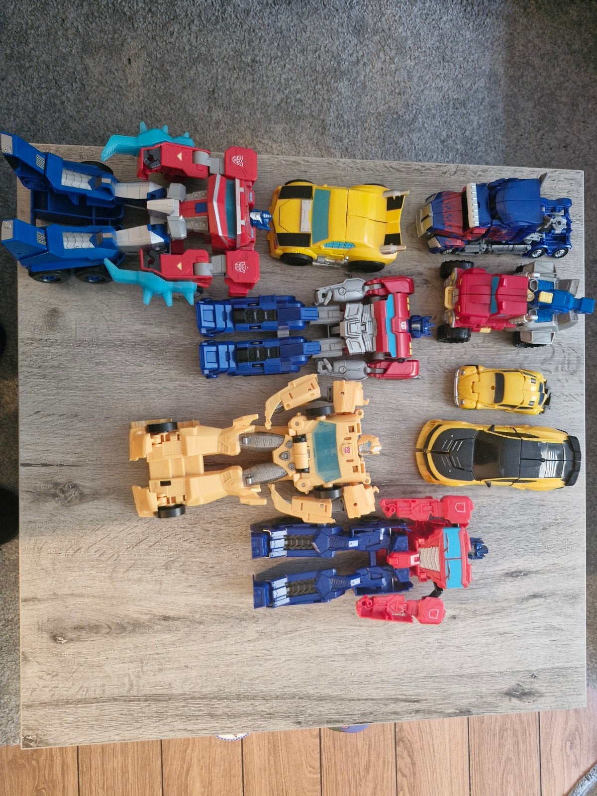 Grote collectie Transformers actiefiguren en voertuigen, Ophalen of Verzenden