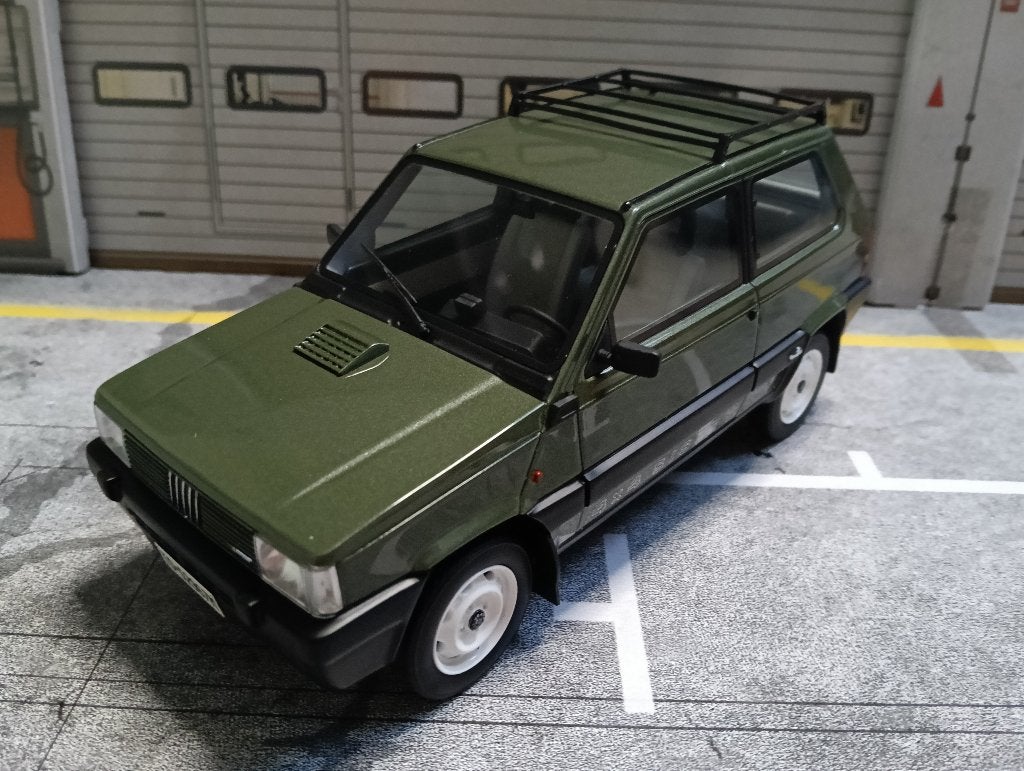 Fiat Panda 4x4 Sisley 2 1989 Groen LM144B2 (048/350) 1:18, Ophalen of Verzenden, Zo goed als nieuw, Auto, Overige merken