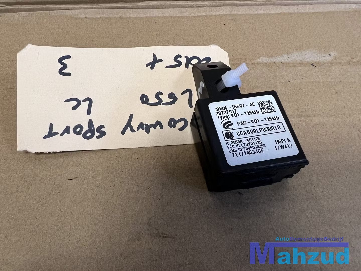 Landrover Range Rover Sport Immobiliser module AH4N15607AE, Abbey Road, Whitley 1
CV3 4LF  Coventry, Jaguar Land Rover Limited