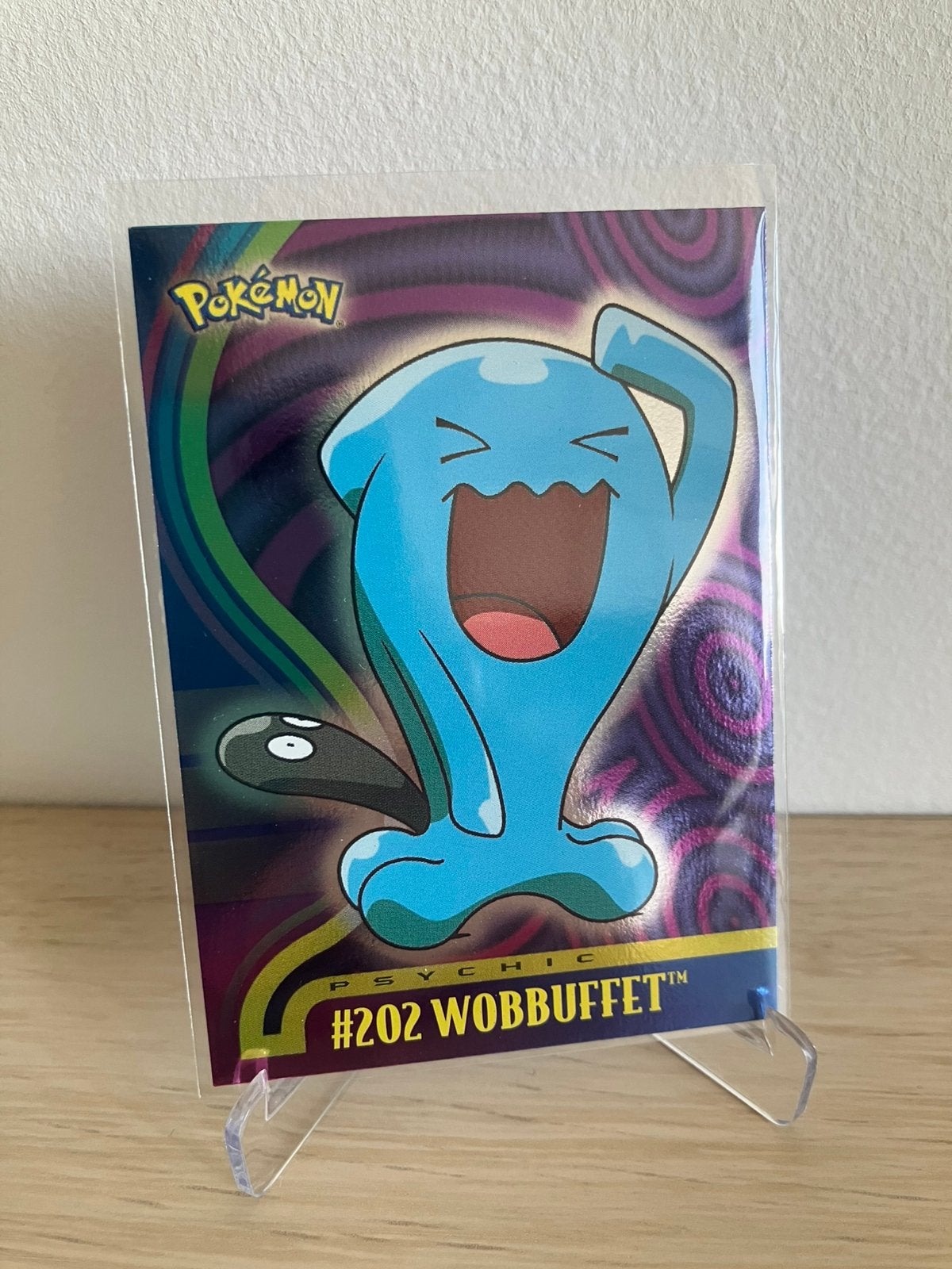 Topps Johto 2001 - Wobbuffet #202 holo [blauw logo], Hobby en Vrije tijd, Ophalen of Verzenden, Gebruikt, Losse kaart, Foil