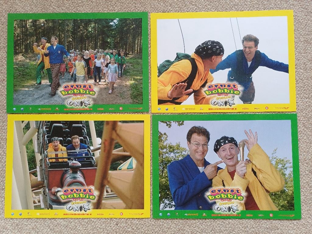 ERNST  &  BOBBIE      lobbycard set., Verzenden, Nieuw, Film, Foto of Kaart