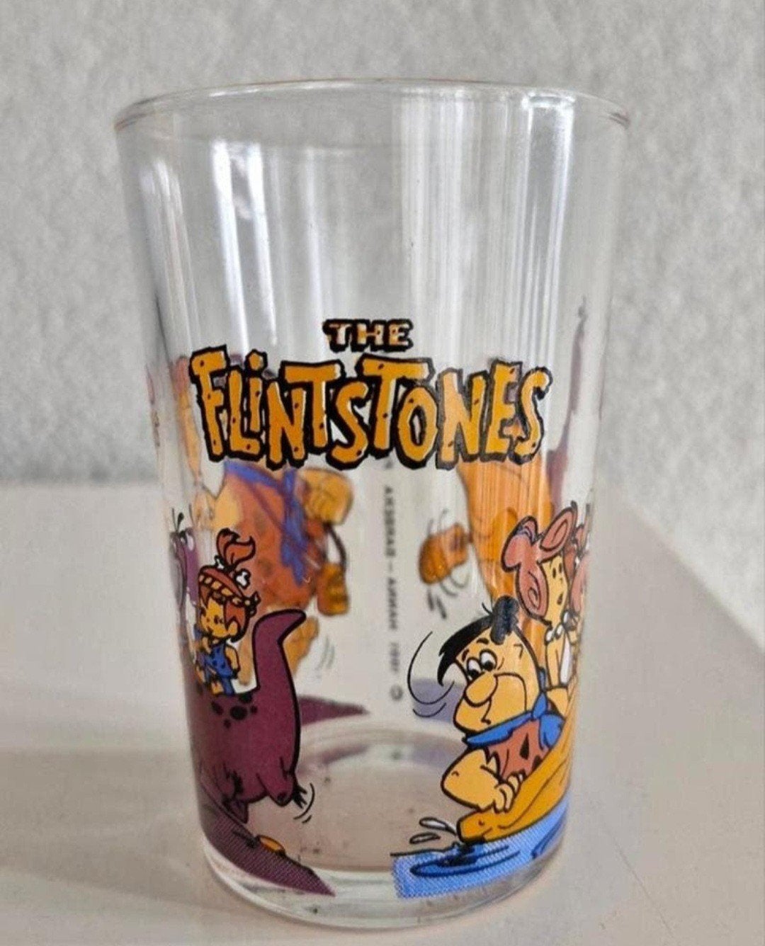 Glas The Flinstones, Ophalen of Verzenden, Zo goed als nieuw, Frisdrankglas