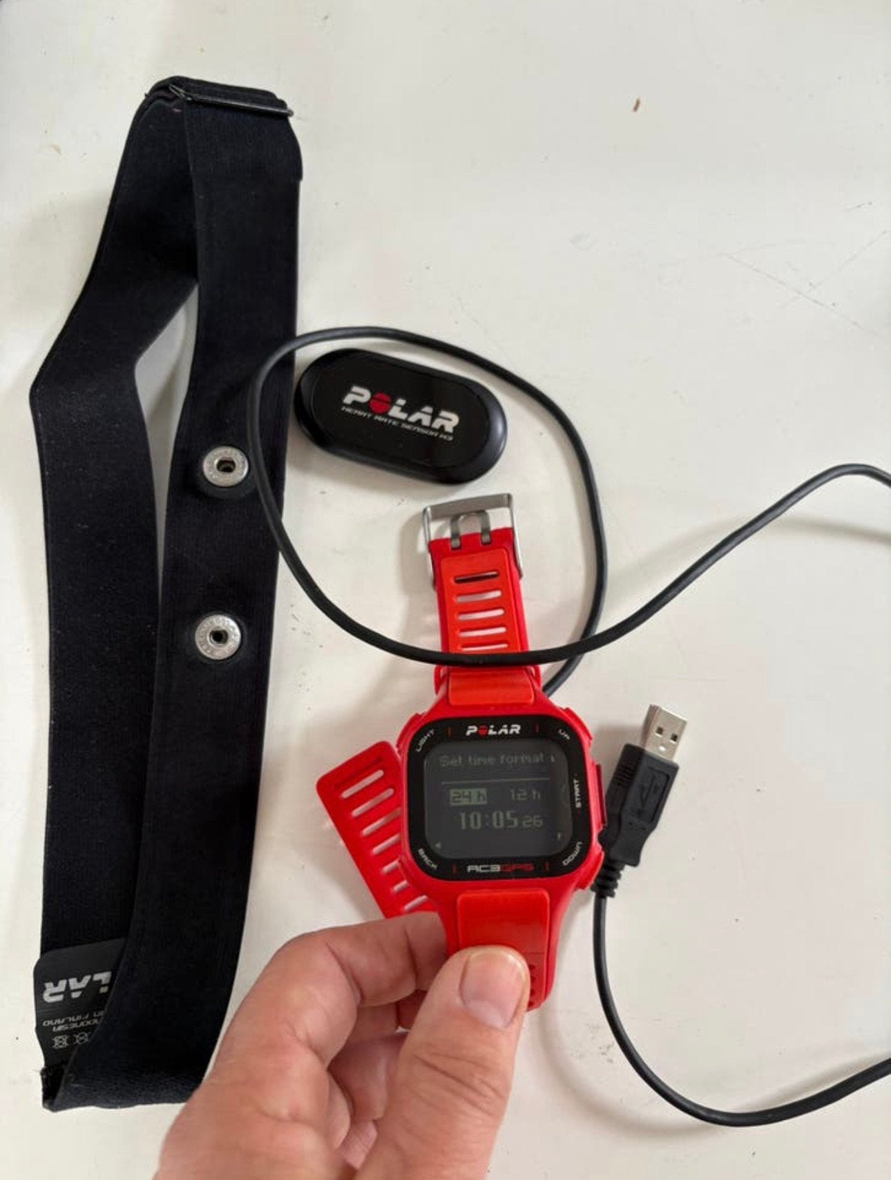 Hartslagband en Polar watch, Ophalen of Verzenden, Zo goed als nieuw, Polar