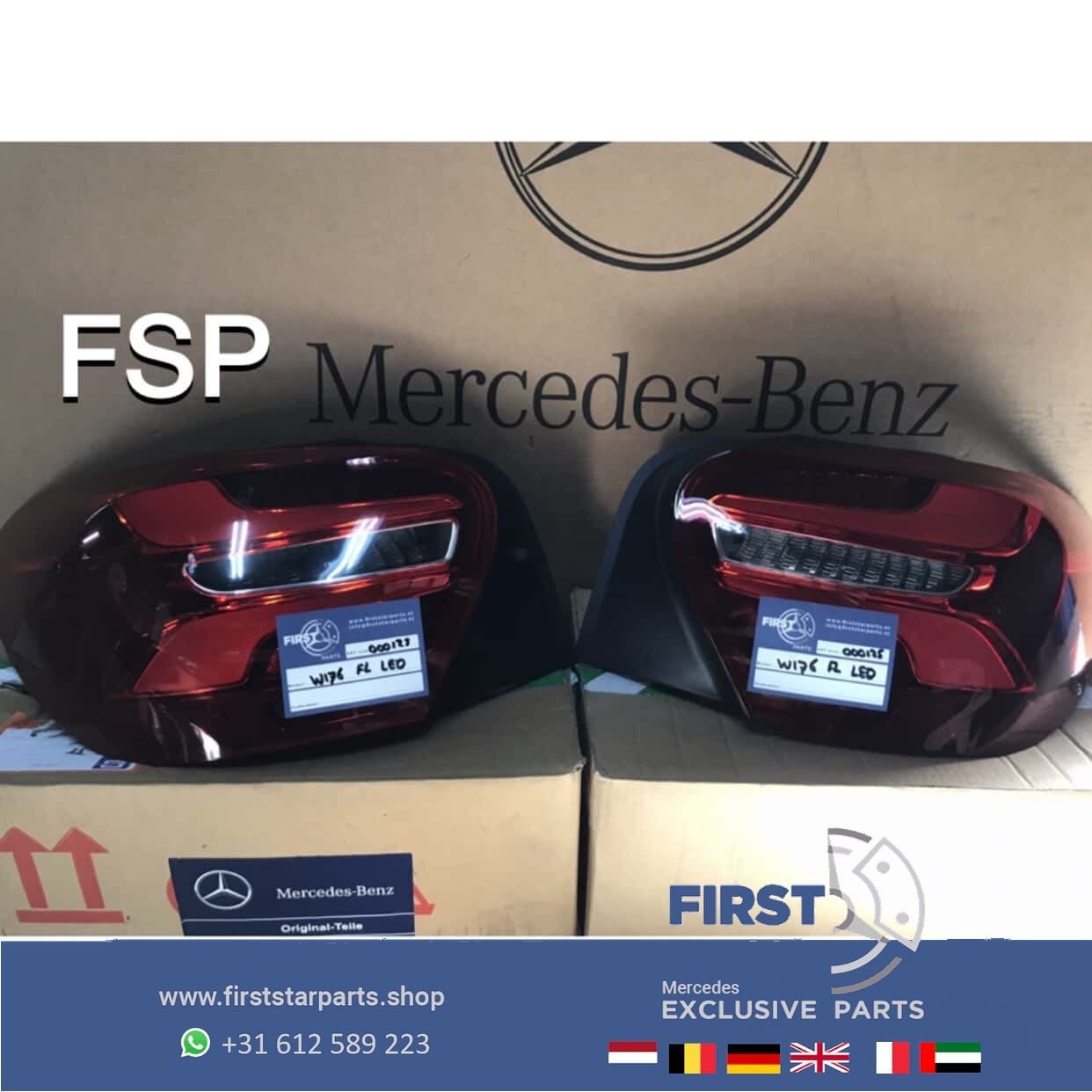 W176 A45 AMG FACELIFT ACHTERLICHT ORIGINEEL Mercedes A Klass, Gebruikt, -, Ophalen of Verzenden, -