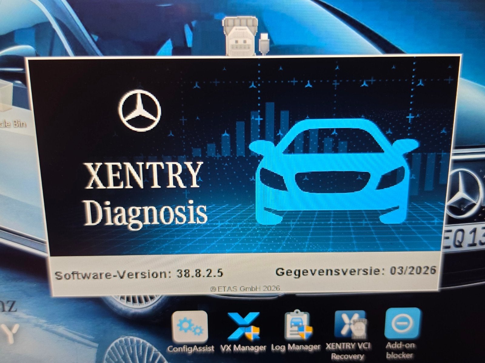 Mercedes-Benz / Smart Diagnose Laptop – XENTRY / DAS / Vedia, Auto diversen, Ophalen, Zo goed als nieuw