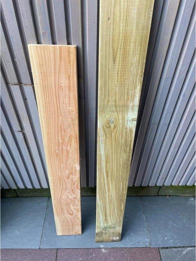 Houten planken te koop, Ophalen, Minder dan 25 mm, Nieuw, Plank