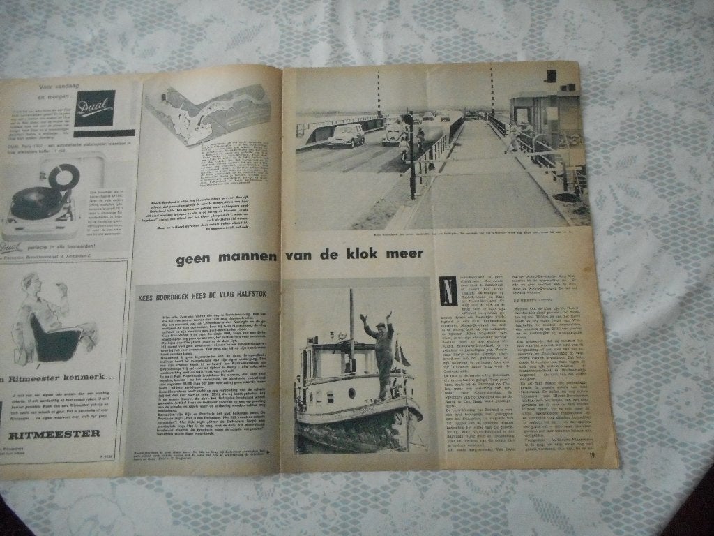 Noord-Beveland. Katseveer. Klok. 1960., Ophalen of Verzenden, 1960 tot 1980, Nederland, Knipsel(s)
