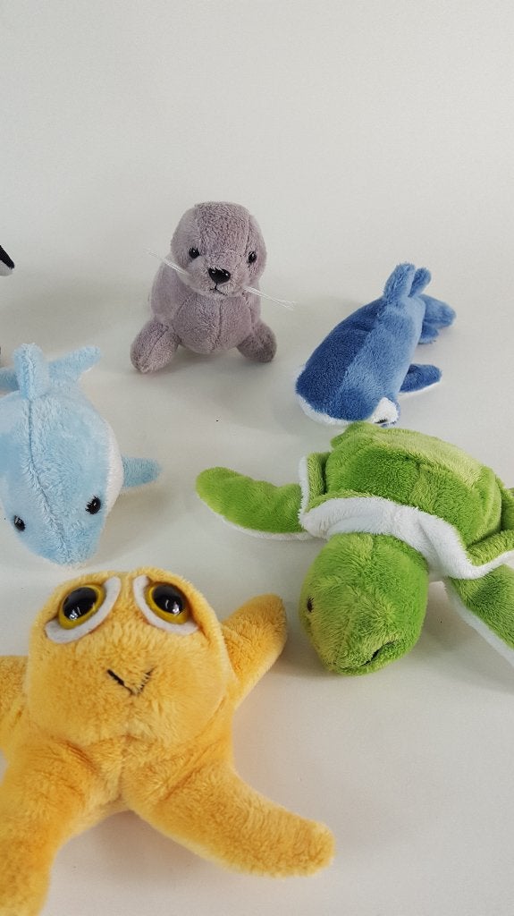 Zeedieren, oceaan dieren knuffels, serie van 8 stuks. 7C8, Kinderen en Baby's, Speelgoed | Knuffels en Pluche, Tweedehands verkoop