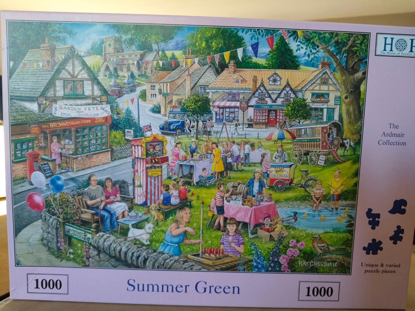 Hop puzzel Summer Green 1000st te koop, Hobby en Vrije tijd, Ophalen of Verzenden, 500 t/m 1500 stukjes, Zo goed als nieuw, Legpuzzel