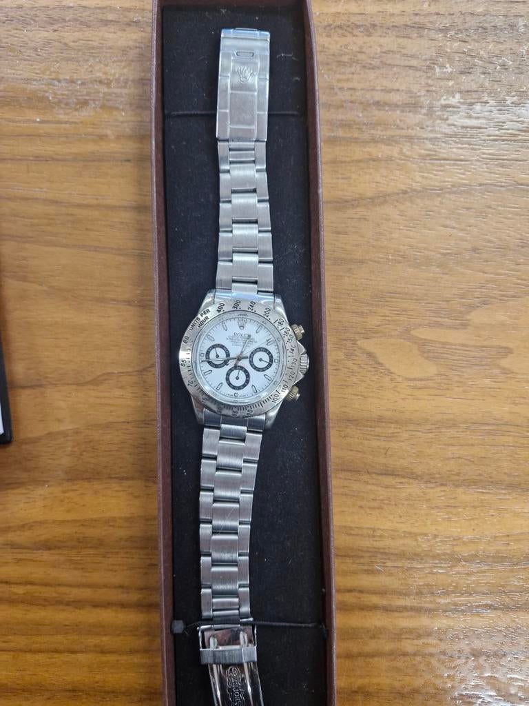 Rolex Herenhorloge met zilverkleurige band, Ophalen of Verzenden